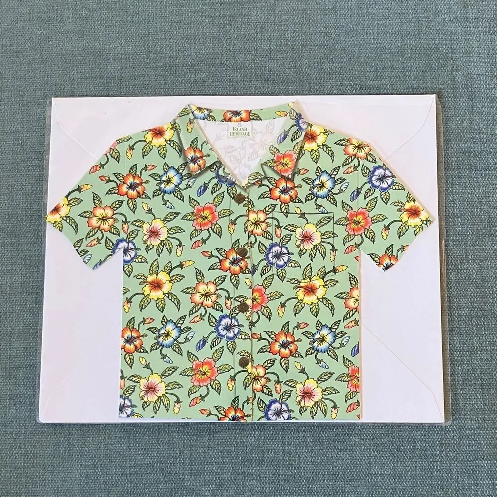Hawaiian Shirt Stationery Card